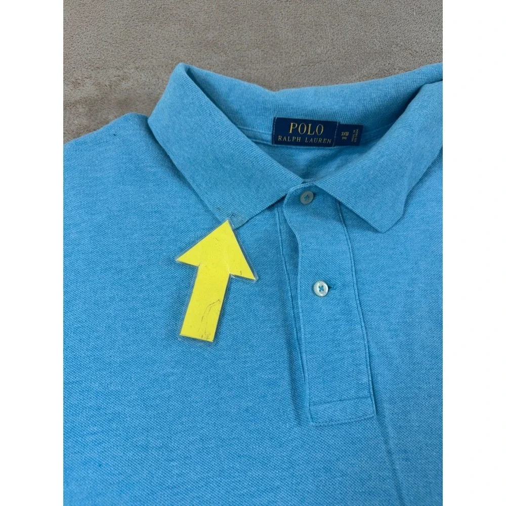 Polo Ralph Lauren Polo Shirt Mens size 3XB Big Blue Heather Cotton short sleeve